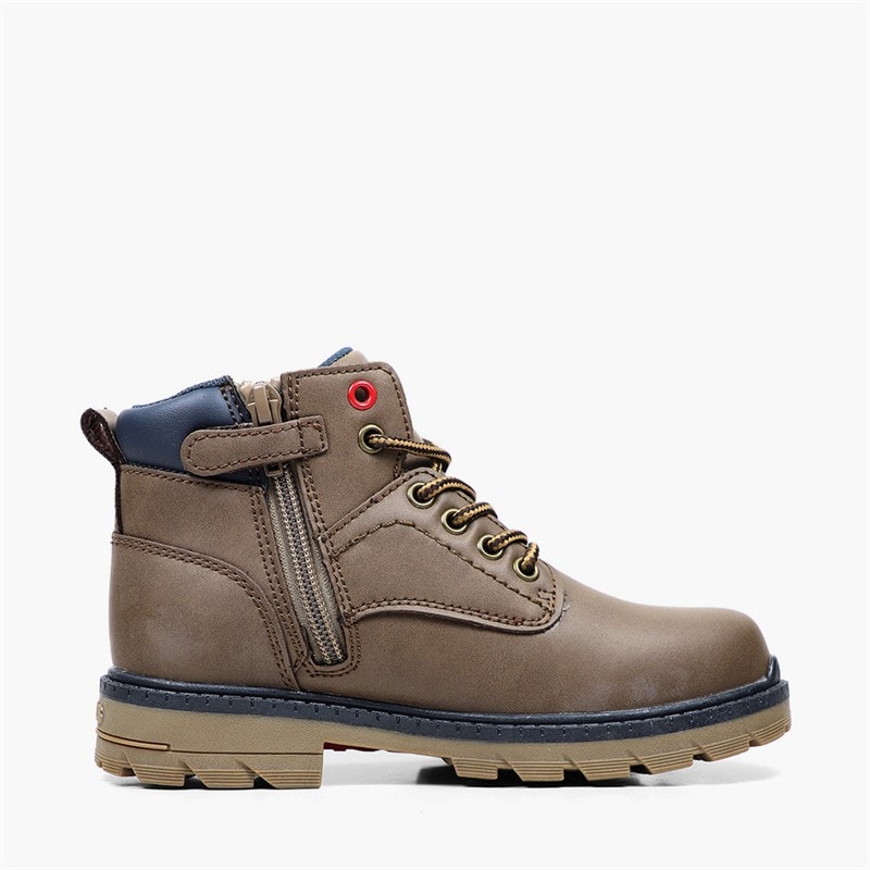 Levi's Kids Jax Plus Boots Brown/Navy 0592 - Image 4
