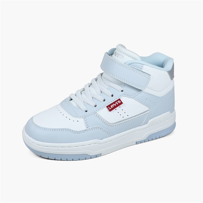 Levi's Kids John SE Mid Trainers White/Blue 0063 - Image 2