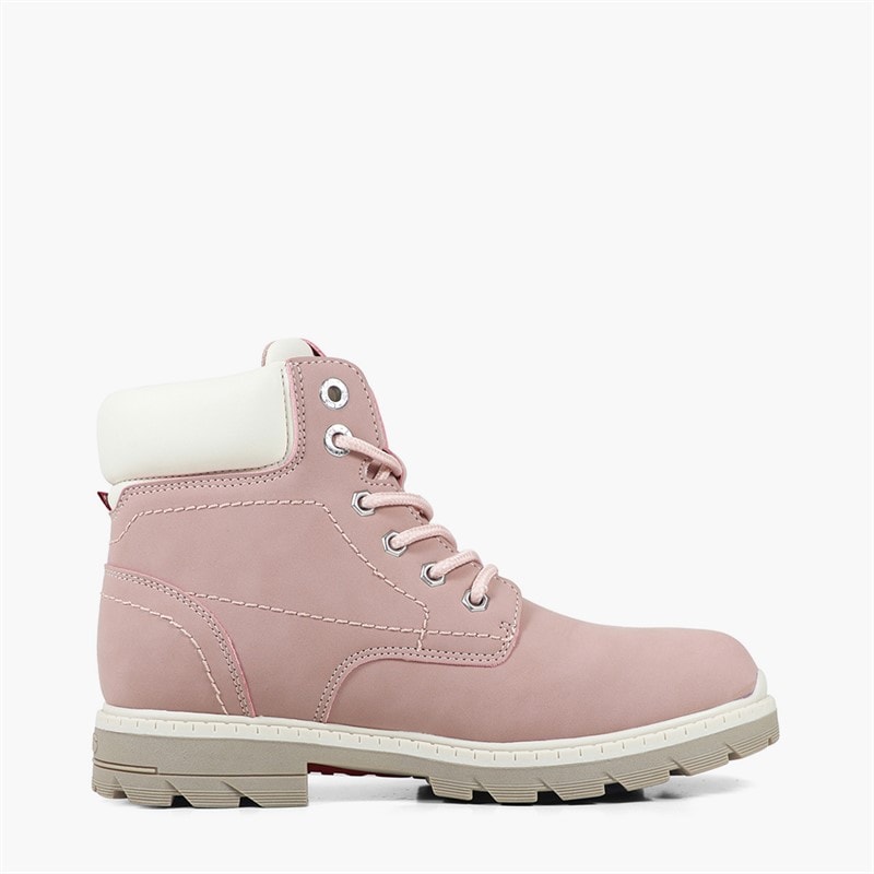 Levi's Junior Girls Forrest Nova Boots Pink/Ecru 4649 - Image 4