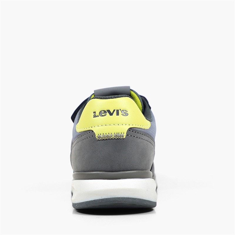 Levi's Boys Clyde NBX Trainers Ch Grey Mustard 2034 - Image 3