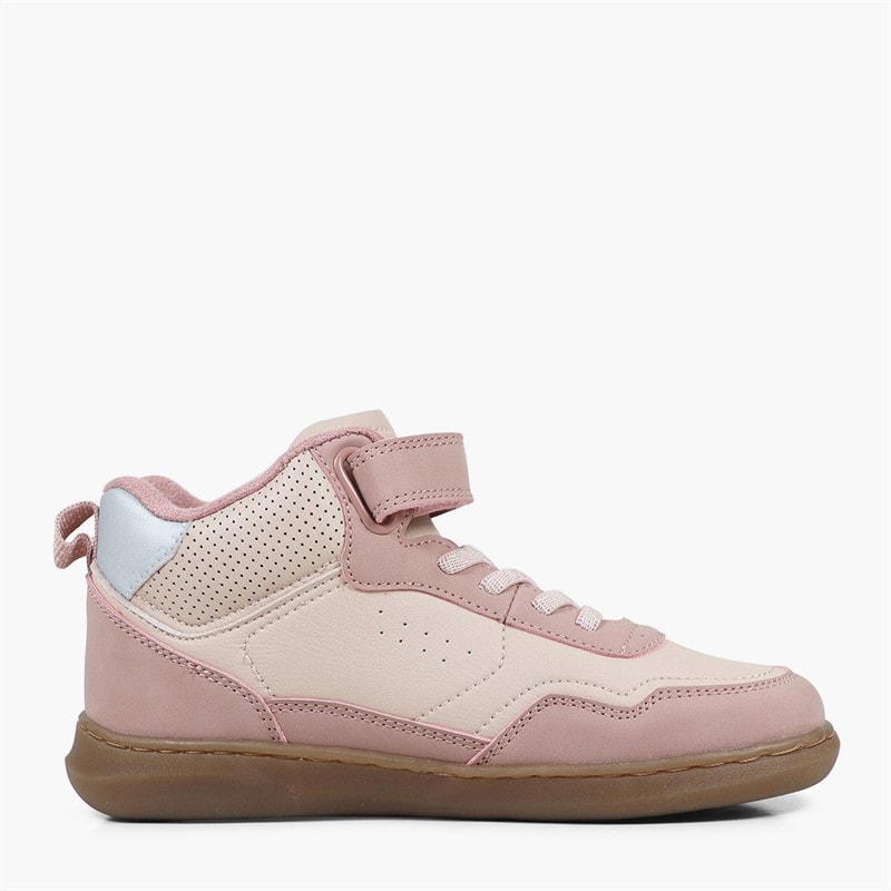 Levi's Girls Terra Mid Trainers Pink Silver 0387 - Image 4