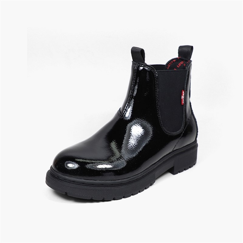 Levi's Kids Oliver Boots Black Shiny 2459 - Image 2