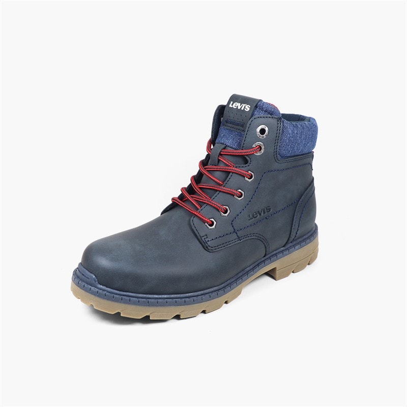 Levi's Junior Forrest Nova Boots Navy Chambray 2453 - Image 2