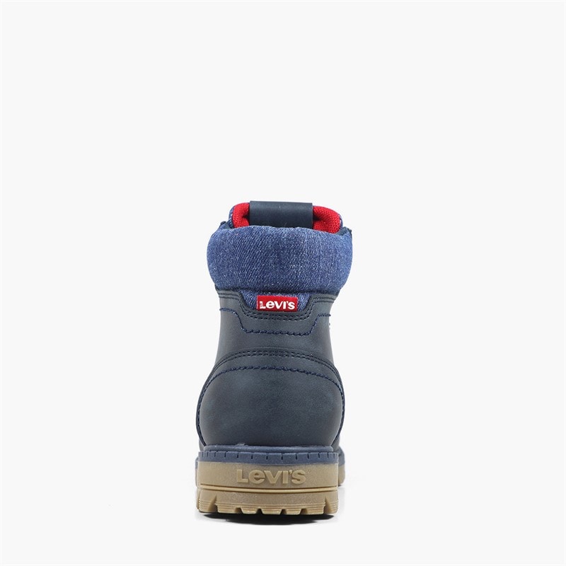 Levi's Junior Forrest Nova Boots Navy Chambray 2453 - Image 3