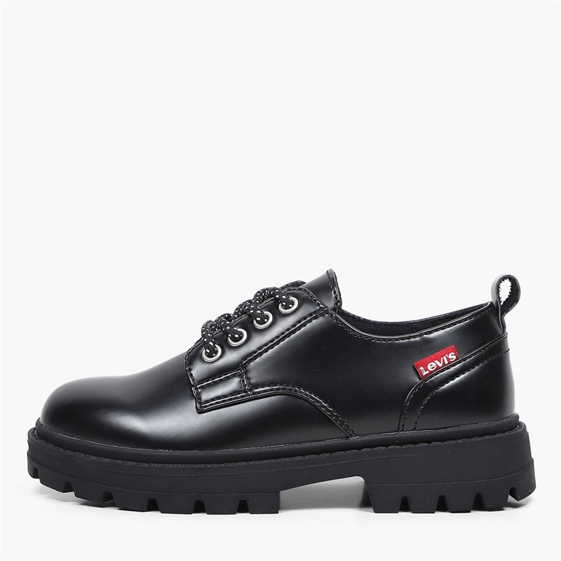 Levi's Junior Prince Reresh Shoes Black Shiny 2459