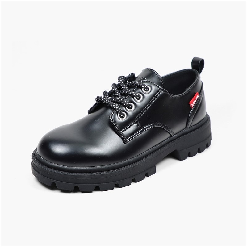 Levi's Junior Prince Reresh Shoes Black Shiny 2459 - Image 2