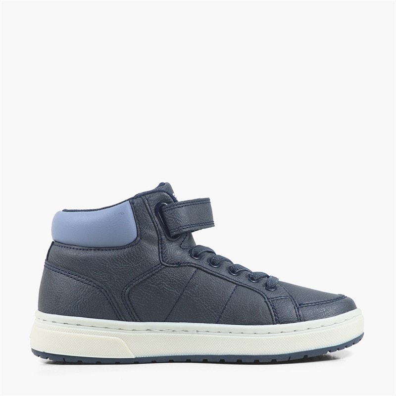 Levi's Boys Piper JR Mid Trainers Navy Smoke 0876 - Image 4