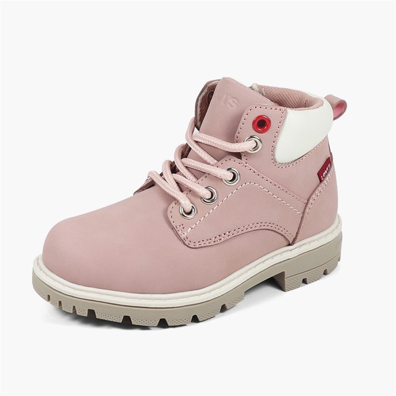 Levi's Infant Girls Jax Plus Mini Boots Pink/Ecru 4649 - Image 2