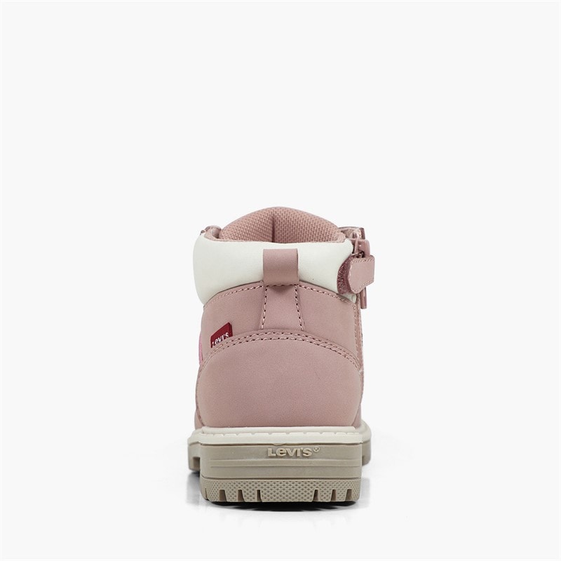 Levi's Infant Girls Jax Plus Mini Boots Pink/Ecru 4649 - Image 3
