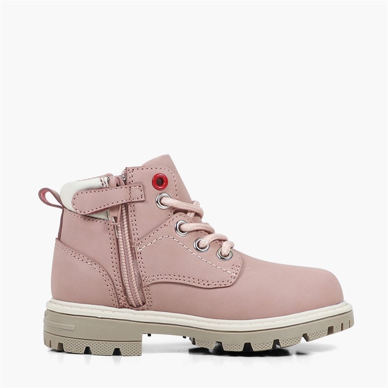 Levi's Infant Girls Jax Plus Mini Boots Pink/Ecru 4649 - Image 4