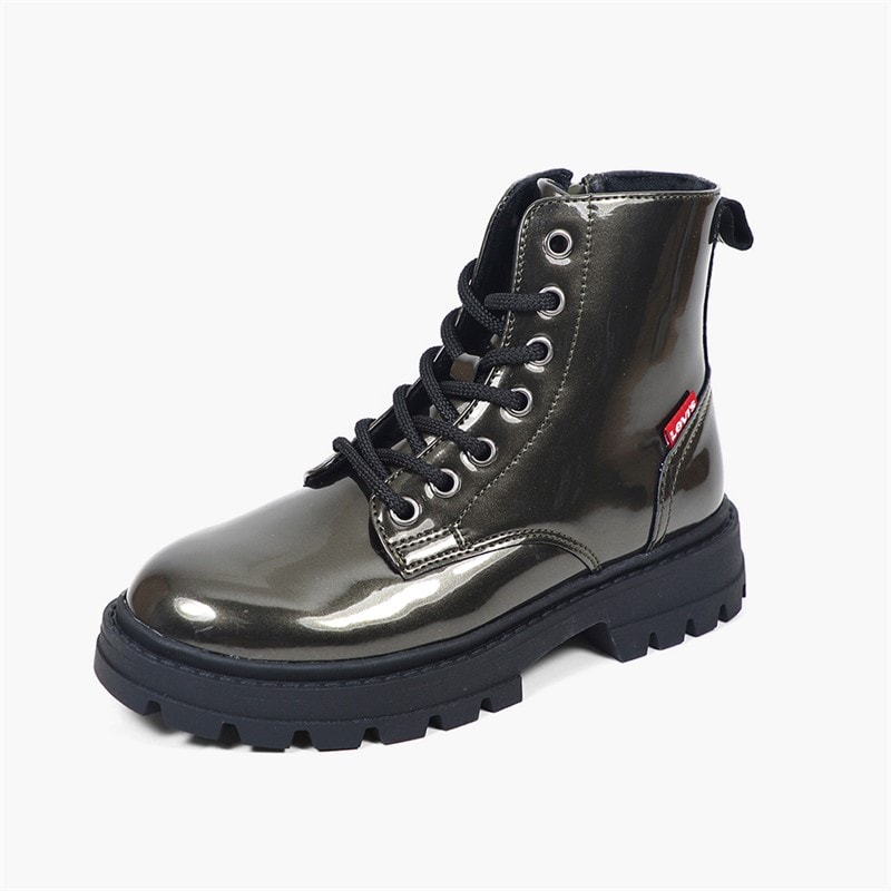 Levi's Girls Pasadena Refresh Boots Anthracite 1626 - Image 2