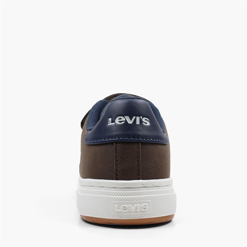 Levi's Boys Piper JR Trainers Dark Brown/Navy 2241 - Image 3