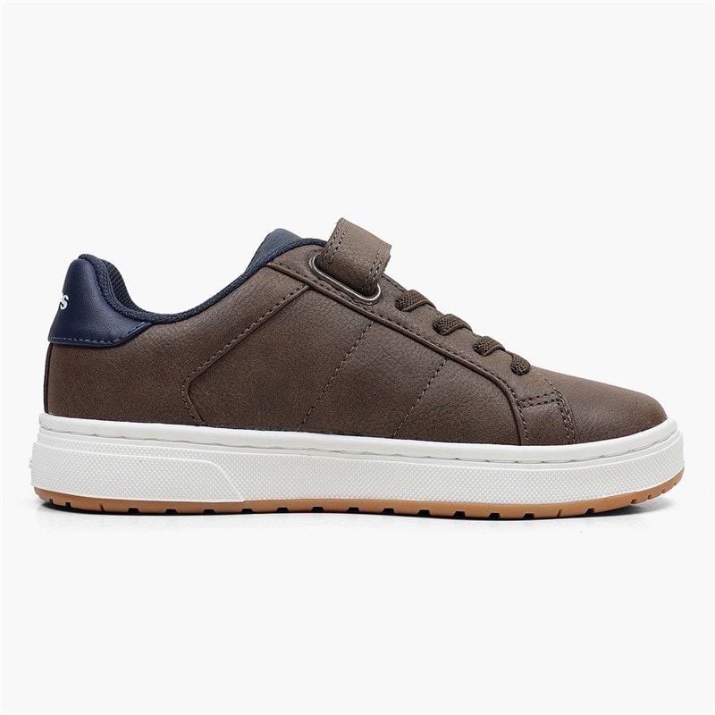 Levi's Boys Piper JR Trainers Dark Brown/Navy 2241 - Image 4