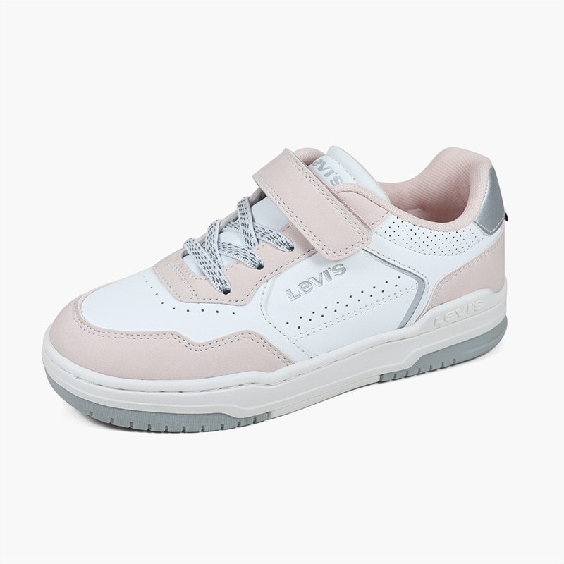 Levi's Girls Elliot NBX Trainers White/Pink 0077 - Image 2