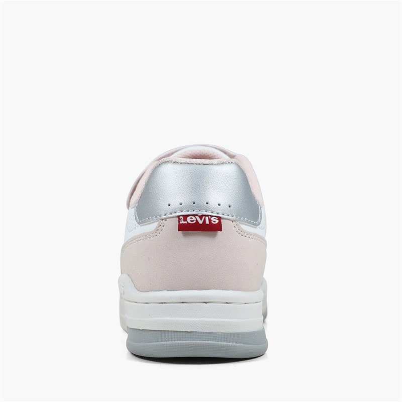 Levi's Girls Elliot NBX Trainers White/Pink 0077 - Image 3