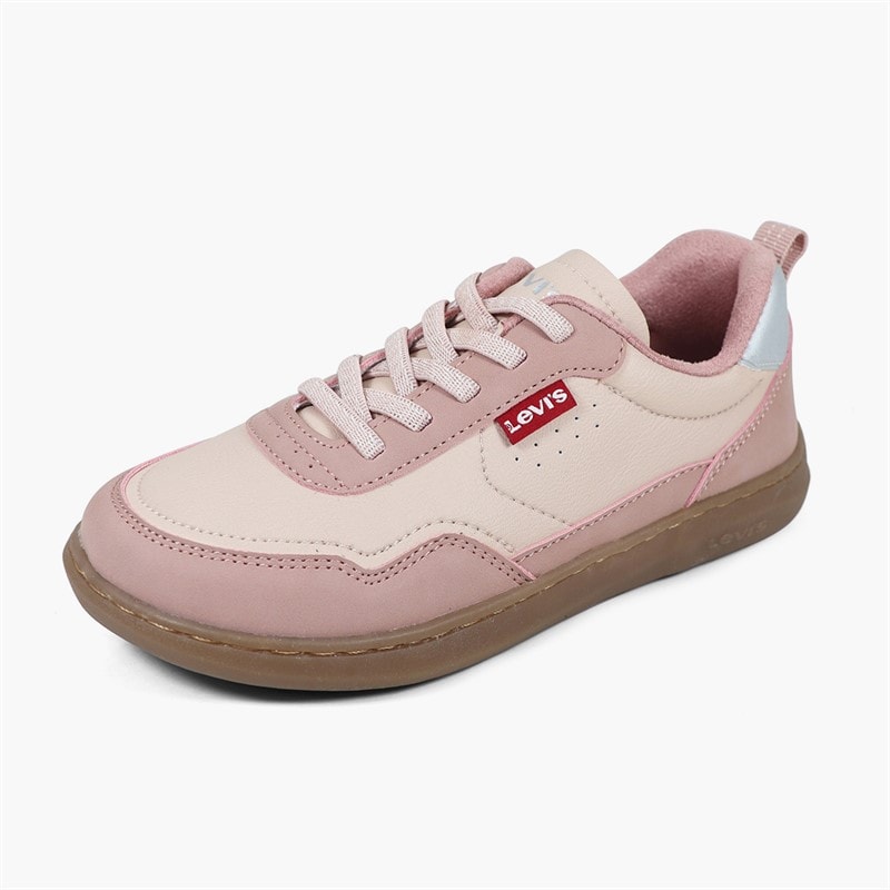 Levi's Girls Terra Trainers Pink/Silver 0387 - Image 2
