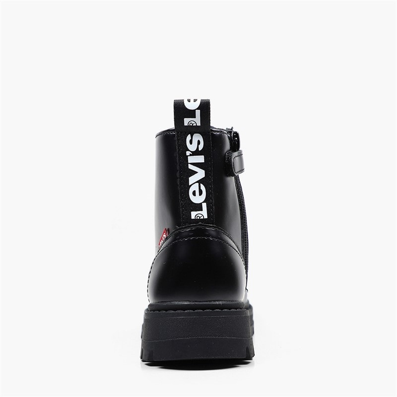 Levi's Girls Pasadena Refresh Boots Black Shiny 2459 - Image 3