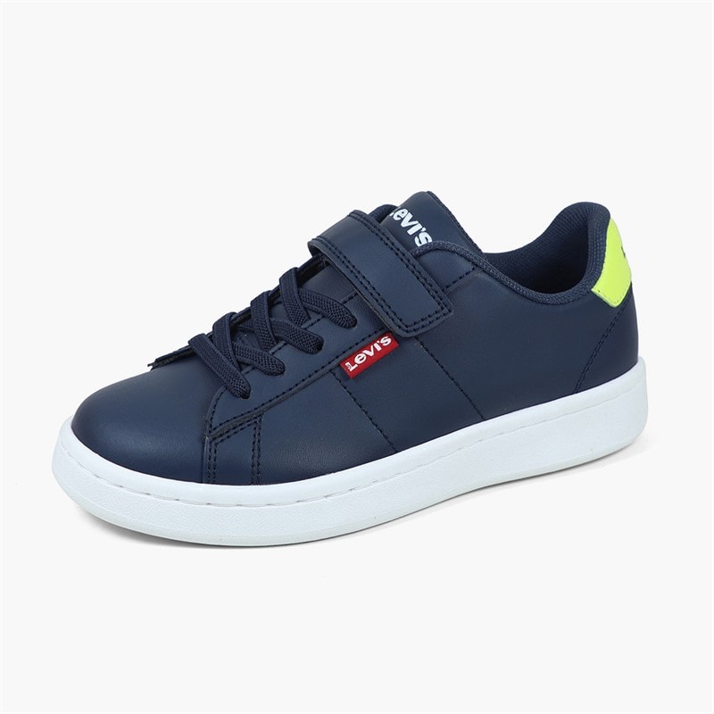 Levi's Boys Bell JR Trainers Navy/Lime - Image 2