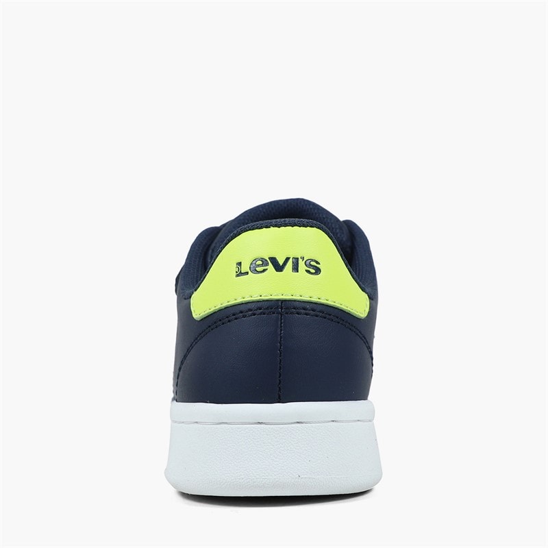 Levi's Boys Bell JR Trainers Navy/Lime - Image 3