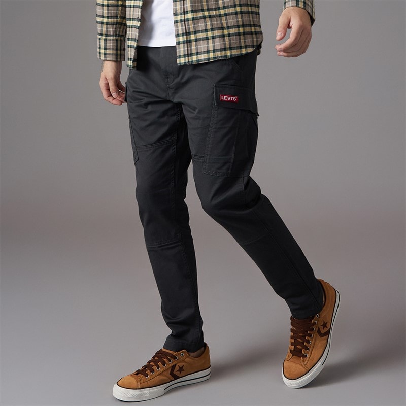 Levi's Mens Lo Ball Twill Cargos Pirate Black - Image 1