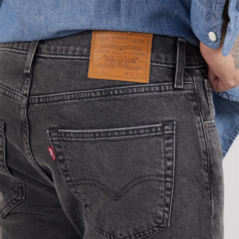Levi's Mens 502 Taper Jeans Pepper Warm - Image 3