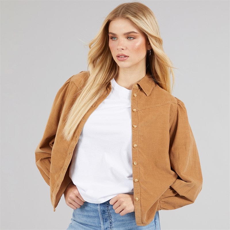 Levi's Womens Journey Cord Shirt Tobacco Brown