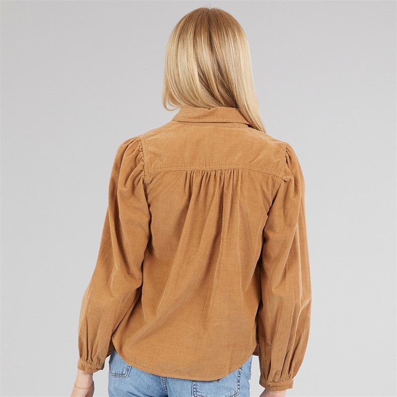 Levi's Womens Journey Cord Shirt Tobacco Brown - Image 2