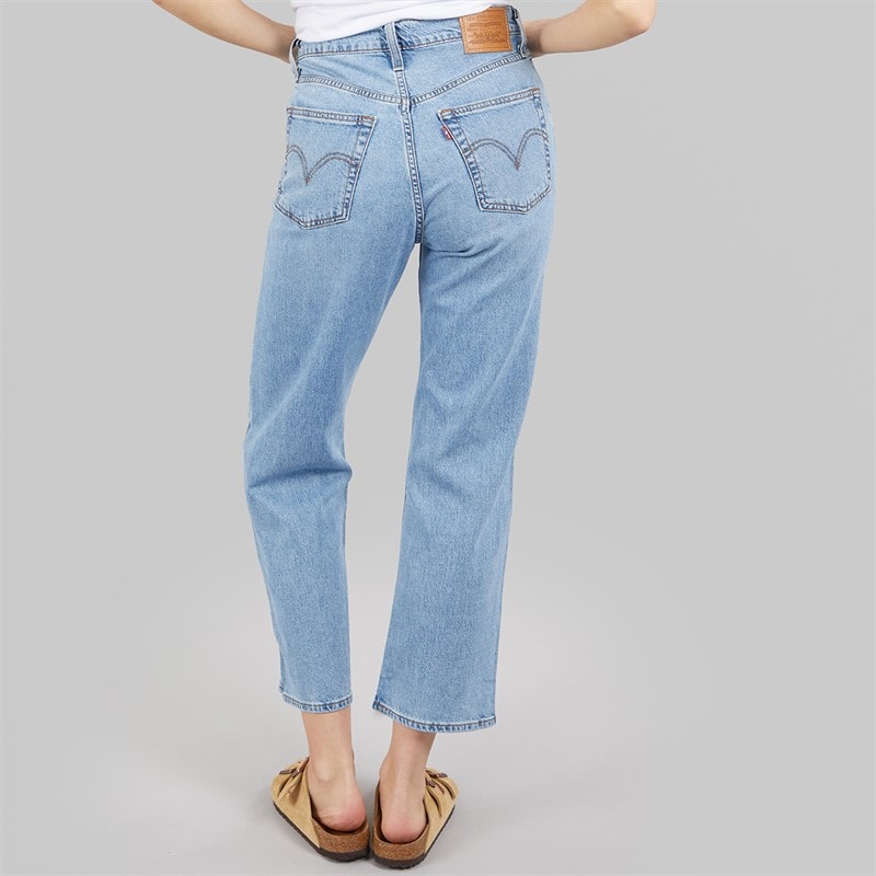 Levi's Womens Ribcage Straight Leg Jeans Cool Winner - Image 2