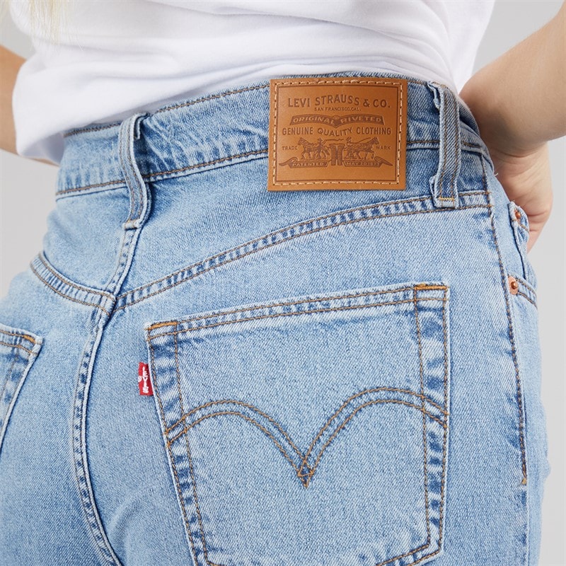 Levi's Womens Ribcage Straight Leg Jeans Cool Winner - Image 3