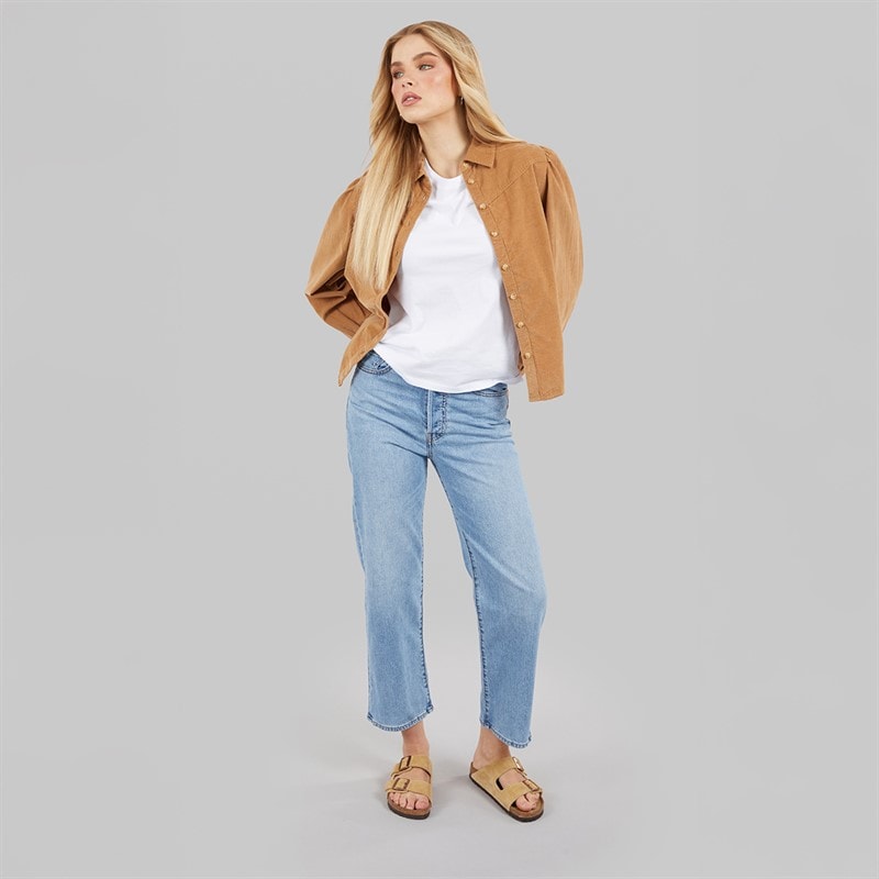 Levi's Womens Ribcage Straight Leg Jeans Cool Winner - Image 4