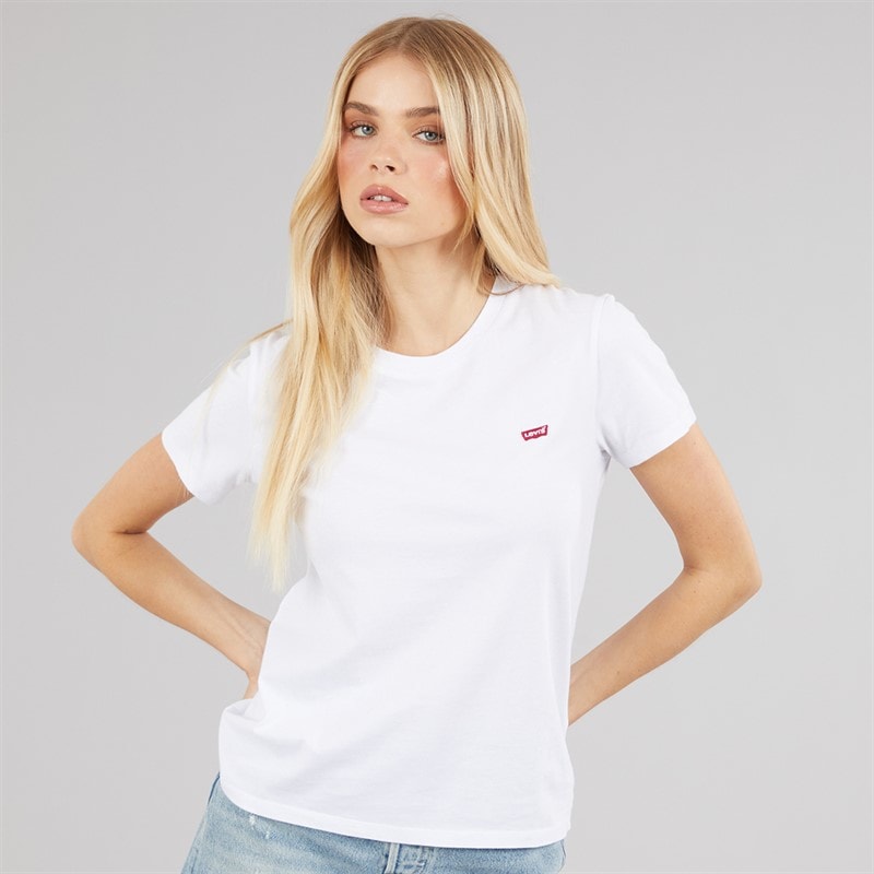 Levi's Womens Perfect T-Shirt White - Image 3