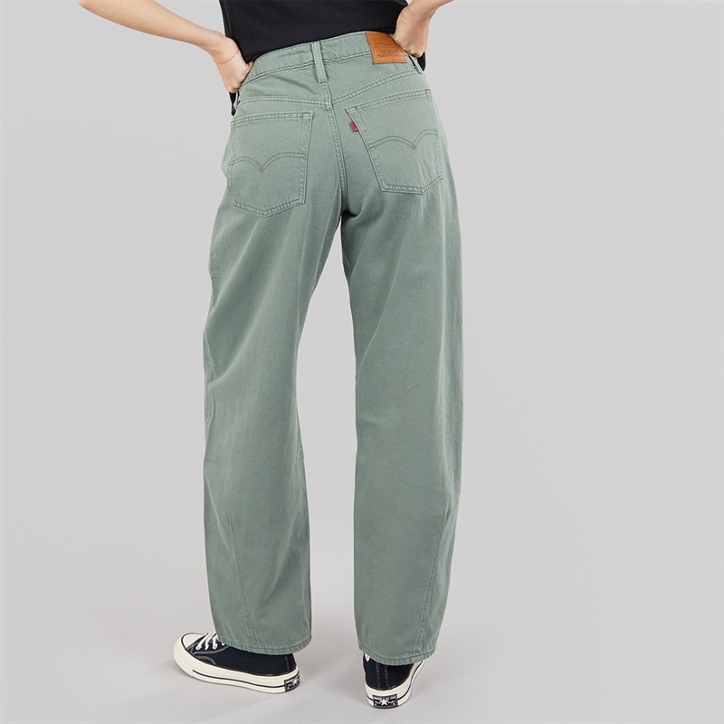 Levi's Womens Baggy Dad Barrel Jeans Washed Laurel Wreath Gd - Image 2