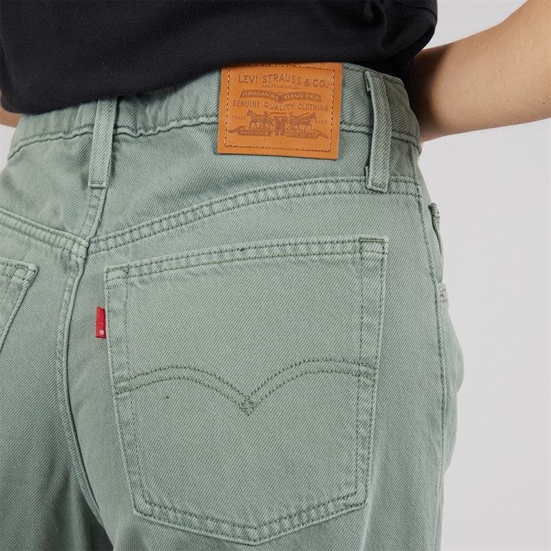 Levi's Womens Baggy Dad Barrel Jeans Washed Laurel Wreath Gd - Image 3