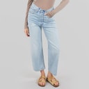 Levi's Womens Ribcage Straight Leg Jeans Middle Road
