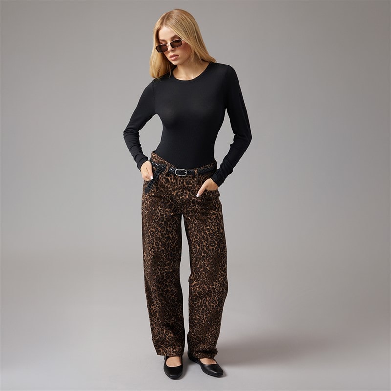 Levi's Womens Sheer Long Sleeve T-Shirt Anthracite Night - Image 4