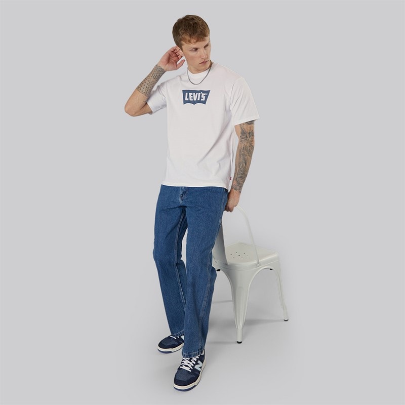 Levi's Mens Vintage Graphic T-Shirt Vintage Indigo Bw White - Image 3