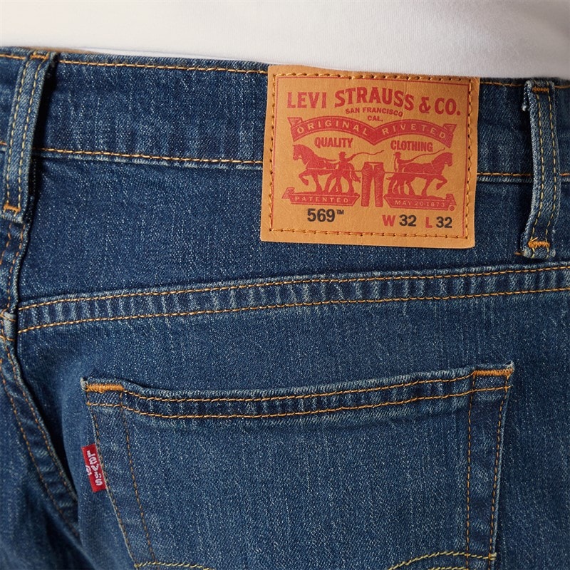 Levi's Mens 569 Loose Straight Leg Jeans Let It Lie - Image 3