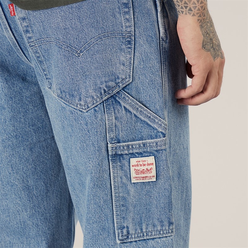 Levi's Mens 568 Loose Fit Carpenter Jeans Put In Work - Image 3