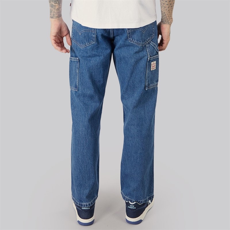 Levi's Mens 568 Loose Fit Carpenter Jeans Safe In Charm - Image 2