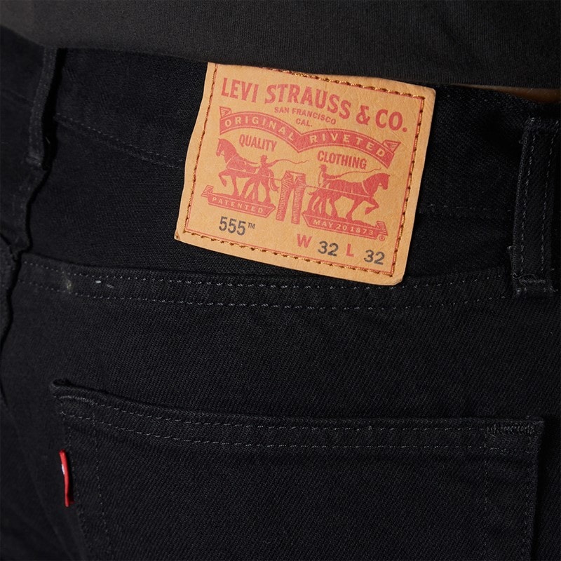 Levi's Mens 555 Relaxed Straight Jeans Deep Thoughts Rinse - Image 3