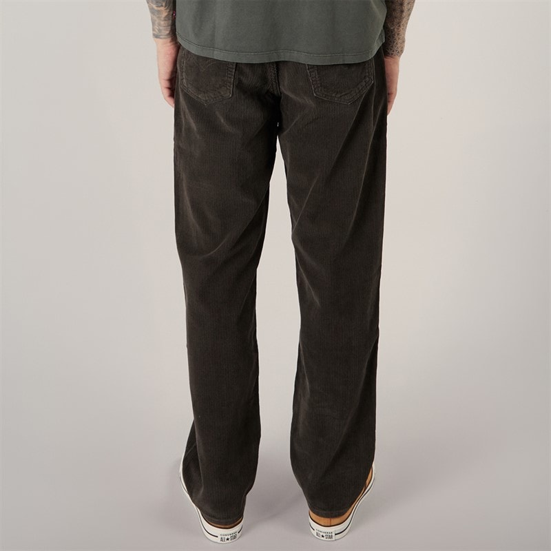 Levi's Mens 568 Loose Straight Fit Corduroy Jeans Black Olive - Image 2