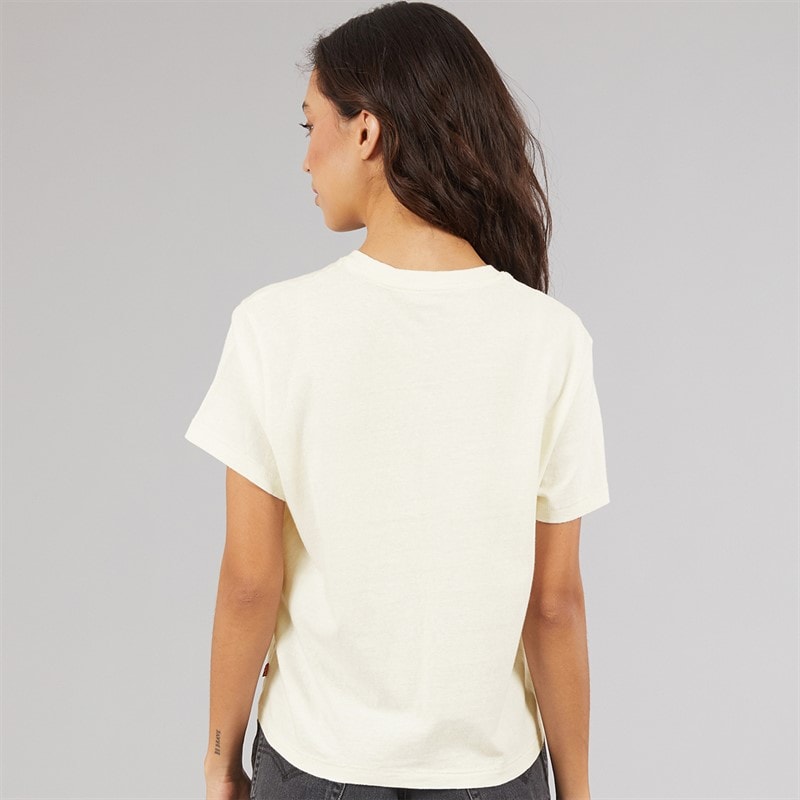 Levi's Womens Graphic Classic T-Shirt Love In Levi S Egret - Image 2