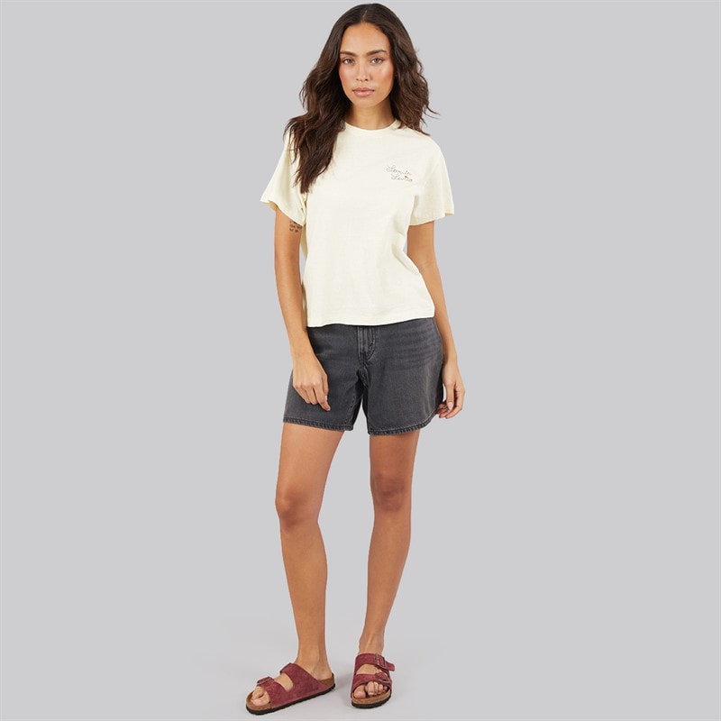 Levi's Womens Graphic Classic T-Shirt Love In Levi S Egret - Image 4