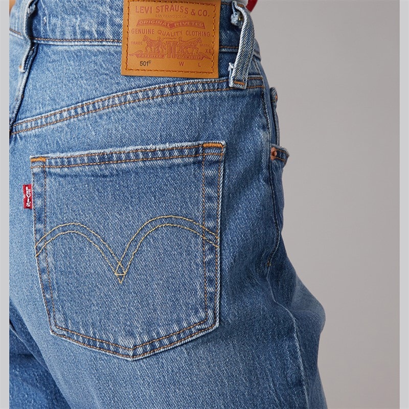 Levi's Womens 501 Straight Fit Jeans Erin Cant Wait Stretch - Image 3