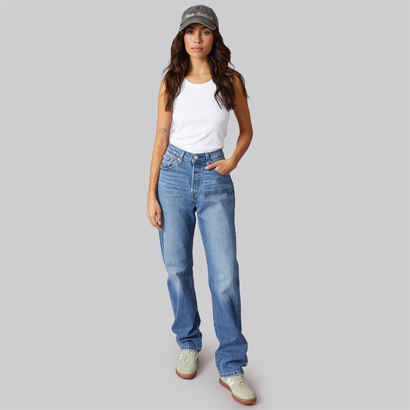 Levi's Womens 501 Straight Fit Jeans Erin Cant Wait Stretch - Image 4