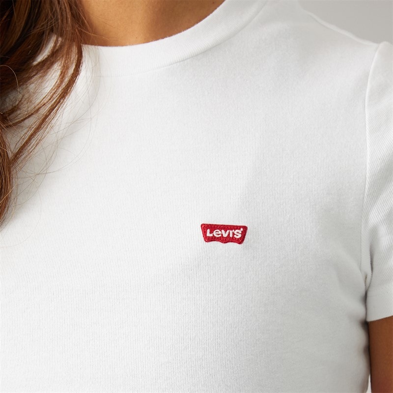 Levi's Womens Essential T-Shirt White - Image 5