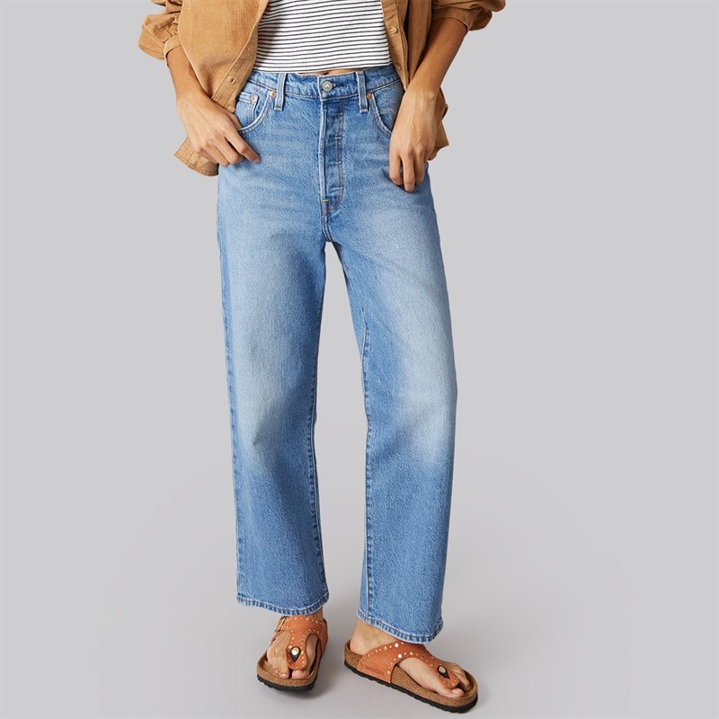 Levi's Womens Ribcage Straight Leg Jeans Dance Around