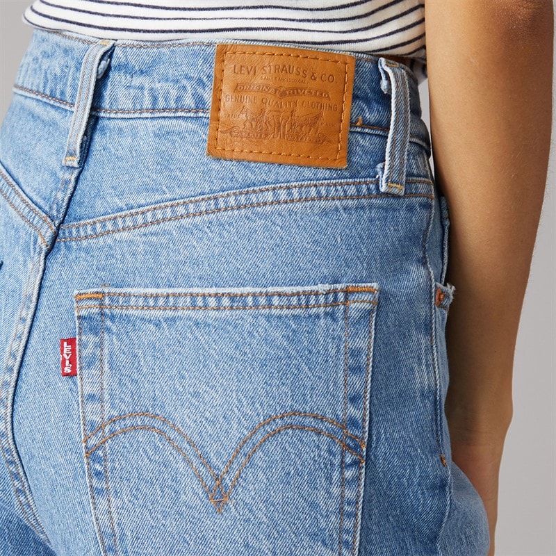 Levi's Womens Ribcage Straight Leg Jeans Dance Around - Image 3