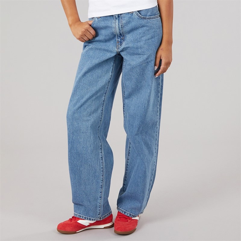 Levi's Womens Baggy Dad Jeans Own It Stone - Image 3