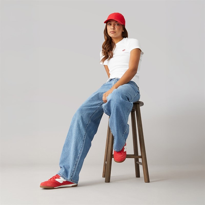 Levi's Womens Baggy Dad Jeans Own It Stone - Image 4
